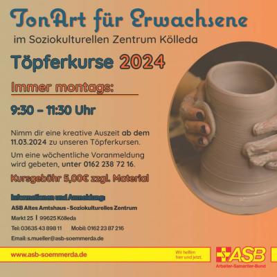 Töpferkurse 2024